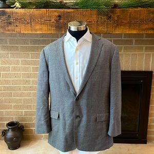 Brooks Brothers mens 44R gray 100% Reda wool sport coat EUC